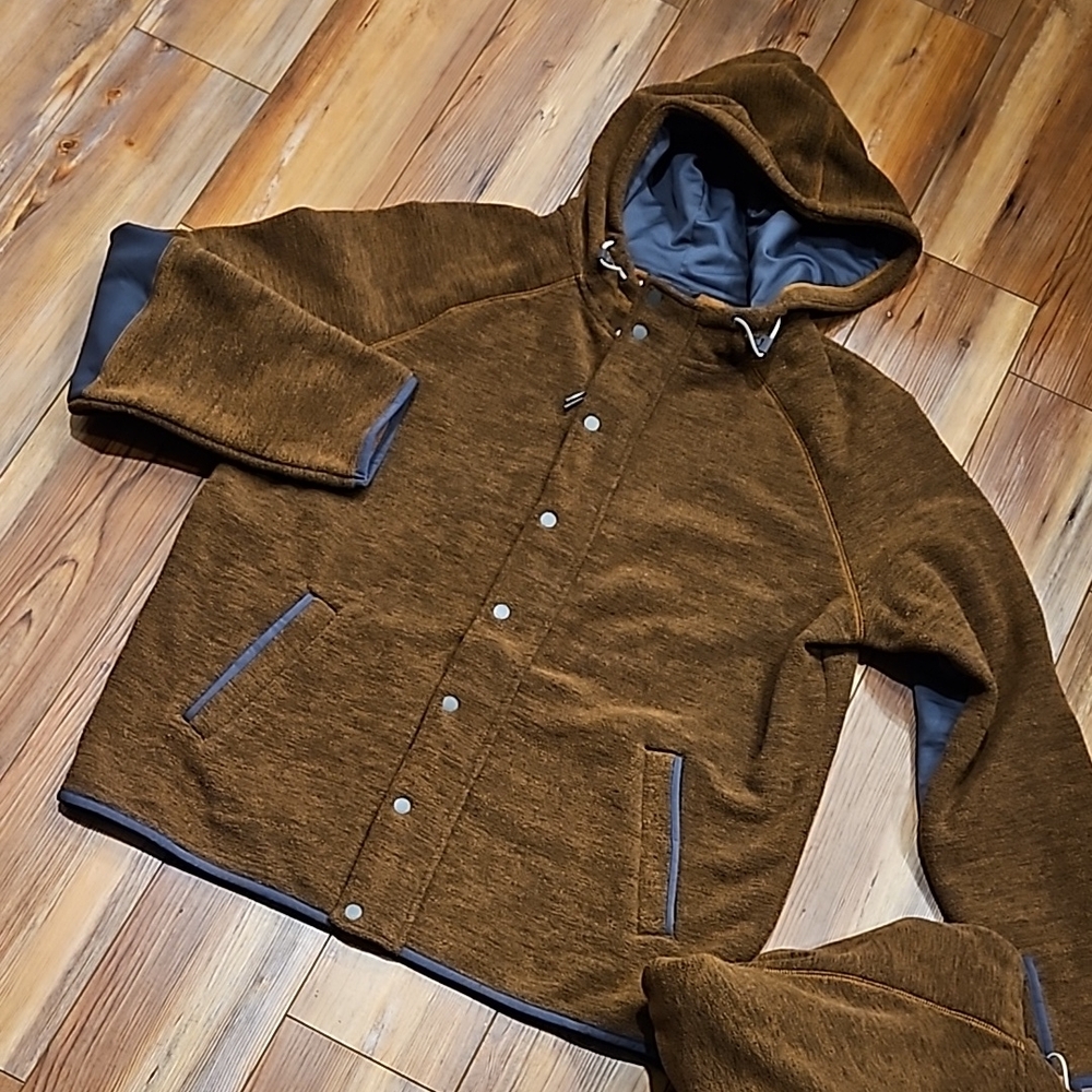 🆕 UpWest Brown Hooded Jacket